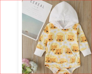 Newborn Latest Design Organic <b>Baby</b> Romper with hoodie, hand and without leg - Product Image 2