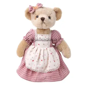 Cute Custom Plush Teddy bear With Clothes Wholesale Kids Toy Stuffed Soft Toy Teddy Bear With Shirt