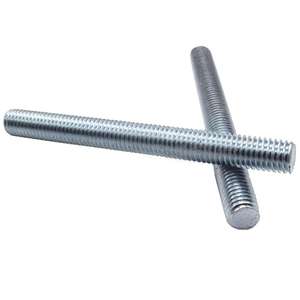 Barra Filettata <span class=keywords><strong>M12</strong></span> Completa A193 B5, Bulloni di Varie <span class=keywords><strong>Dimensioni</strong></span> e Lunghezze, Perni in Acciaio al Carbonio ASTM A307 - Product Image 1