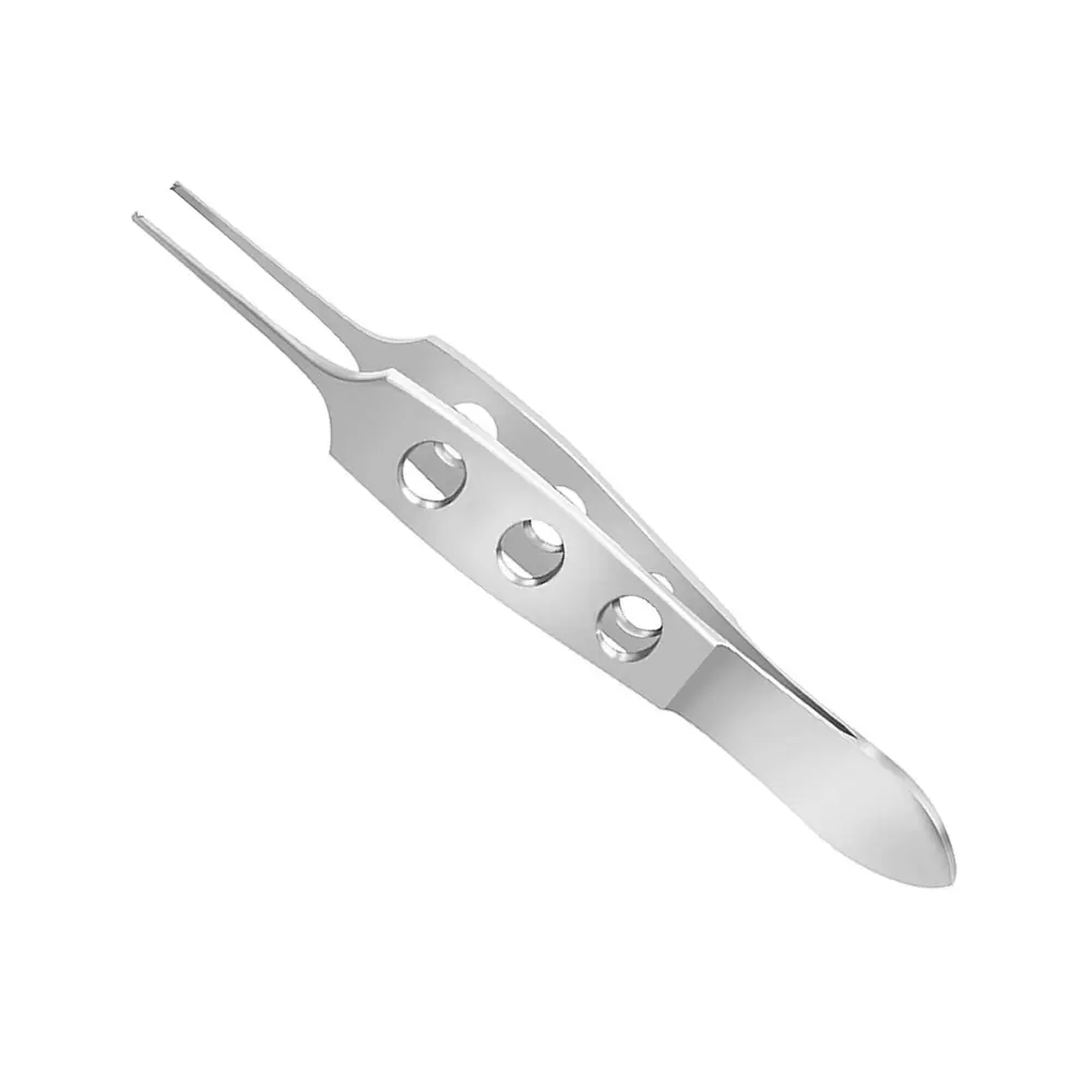 Calidad superior Parte superior de nuestra producción Bishop Micro Tissue Forceps 3,50 ", 0,3mm 1x2 dientes Instrumento quirúrgico