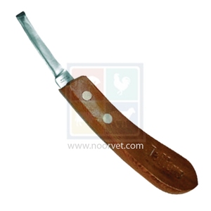 Instrumento veterinario profesional superventas, cuchillo de pezuña de acero J2 de alta calidad, herramientas de herrador con mango de madera para ganado, vaca y caballo - Product Image 1