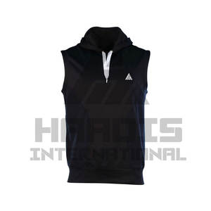 Hot Selling Sporty Gym Wear <b>Hoodie</b> <b>Men's</b> <b>Sleeveless</b> Custom Printing logo Lightweight <b>Sleeveless</b> Gym <b>Hoodie</b> - Product Image 1