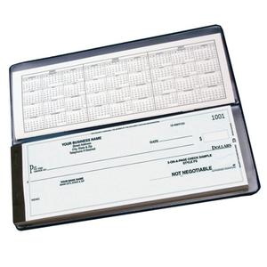 Couverture de chéquier en cuir véritable - Product Image 1