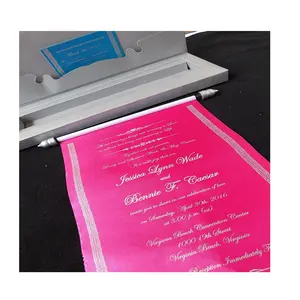 custom printed scroll wedding invitations in a box for wedding invitation designers and wedding stationers