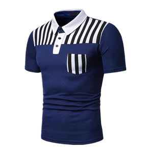 Polo de Hombre con Patrón Sólido, Tallas Grandes, Logotipo Personalizado, Material de Poliéster/Algodón para Invierno - Product Image 1