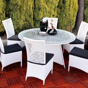 Mobilier de jardin en rotin naturel, mobilier d'extérieur avec coussin 10cm, chaud, pour patio, marché américain - Product Image 1