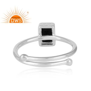 Anillo de Plata de Ley 925 con gemas espinales, joyería fina brillante - Product Image 4