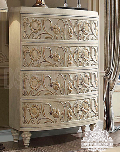 Ensemble de meubles de chambre roi et Queen, artisanaux, de luxe, blanc, sculpté, Vintage, luxueux - Product Image 5