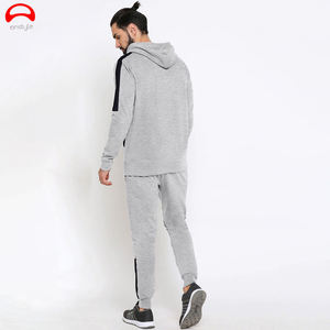 Wholesale OEM Tracksuit Zipper Hooded Jogging Men <b>Jogger</b> Adult Jogging Suit <b>Cheap</b> Sports Training Tracksuit - Product Image 4
