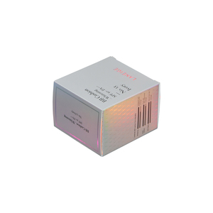 Kotak Kemasan Lipat Karton Desain Sederhana Kustom dengan Laminasi UV Spot Matt, Efek Holografik, dan Alas Otomatis untuk Krim Wajah - Product Image 4