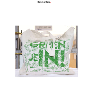 Fournisseur en Inde Vente directe en usine Fourniture en gros Conception imprimée moderne 100% Sacs à provisions en coton cardé - Product Image 1