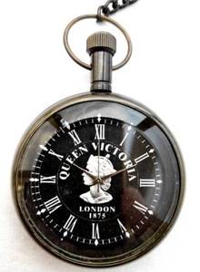 Royal Brass Antique Pocket Gandhi Watch Royal Look Indien Artisanat Cadeau Article 00308 Laiton Laiton Montre De Poche Chaîne CHLW018 - Product Image 2