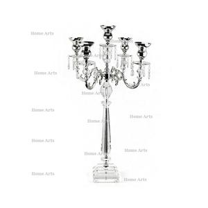Candelabro de Acrílico/Cristal y Aluminio Hecho a Mano con Diseño Innovador para Bodas, Decoración de Primera Calidad para el Hogar y Bodas - Product Image 3