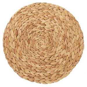 Wholesale Water Hyacinth Weaved placemats and Coasters Multifunction Heat Pad Tableware for <b>Dinner</b> Made in Vietnam - Product Image 2