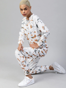 Tenues 2 pièces pour femmes 340GSM polyester imprimé sur tout le sweat à capuche et jogger pantalons de survêtement hiver Sublimation survêtement ensemble - Product Image 2