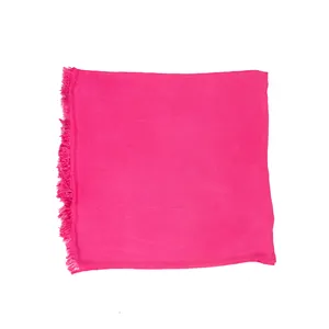 Уникальный дизайн, коллекция премиум-класса, ярко-розовый Однотонный женский шарф, 100% органические бамбуковые веганские шарфы доступны по лучшей цене
