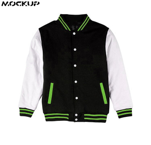 2025New Hommes Baseball Brodé Manteaux Slim Fit College Laine Varsity Vestes Hommes Stand Top Produit - Product Image 4