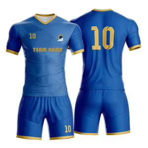Ropa de fútbol personalizable de media manga para hombre, kit de uniforme de fútbol unisex con logotipo personalizado, se acepta sublimación deportiva - Product Image 6