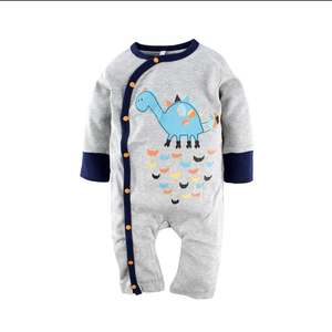 Mameluco personalizado 100% algodón para bebé, gran oferta, mono de manga completa, mameluco de algodón para bebé recién nacido para niñas y niños, Unisex - Product Image 1