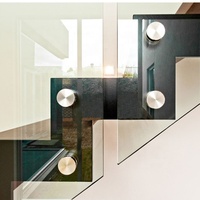 DAIYA d'escalier de nez avec balustrade en verre trempé en forme de u escaliers
