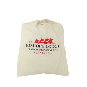 Biodegradable Custom Icon Printed Cotton Multiuse Drawstring Bag - Product Image 2