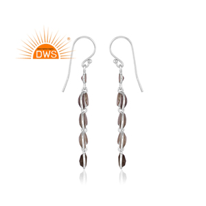 ต่างหูห้อยรูปใบไม้ประดับพลอยลาบราดอไรต์ธรรมชาติสำหรับผู้หญิง เงินแท้ 925 เครื่องประดับสำหรับงานแต่งงานและงานหมั้น - Product Image 3