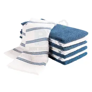 Factory price 100% cotton custom waffle tea towels kitchen towel
