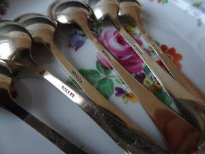 Ensemble de cuillères en argenterie de luxe faites à la main avec fini miroir parfait pour la table de mariage et la vaisselle - Product Image 6
