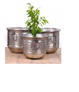 Maceta de Metal para plantas de interior y flores, para sala de estar, decoración del hogar, terraza, balcón y jardinería - Product Image 1