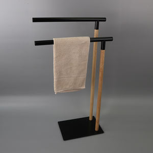 2021 nuevo diseño 2-carril negro mate toalla soporte - Product Image 6