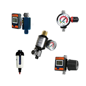 ปืนพ่นสีสเปรย์ควบคุมความดันอากาศ,เกจ & 1/4 "In-Line Water Trap ตัวกรองสารดูดความชื้นอุปกรณ์เสริมแบบอินไลน์ - Product Image 1