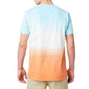 Custom Made 100% Cotton Sublimation T-Shirt New Pattern Dye <b>Printing</b> Knitted Polyester <b>Material</b> - Product Image 2