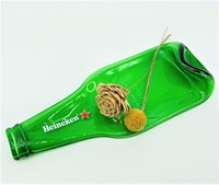 Plato Decorativo Hecho a Mano, Ecológico y Duradero, con Forma de Botella de Vidrio, para San Valentín, Navidad, Acción de Gracias, Decoración Moderna para el Hogar