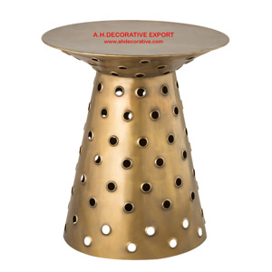 Mesa lateral moderna galvanizada para sala de estar, mesa lateral de Metal para decoración del hogar - Product Image 1