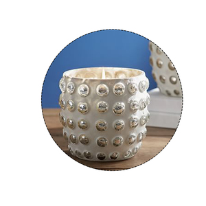 Unique Design <b>Blown</b> <b>Glass</b> Dotted Candles <b>Glass</b> for Home Decoration and Dinning at Wholesale Price - Product Image 1