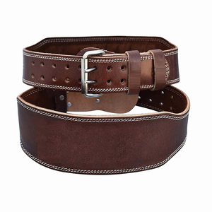 High Quality Leather Weight Lifting Belts Gym Fitness Workout Wear <b>Back</b> <b>Support</b> Training Weightlifting Belts - Product Image 2