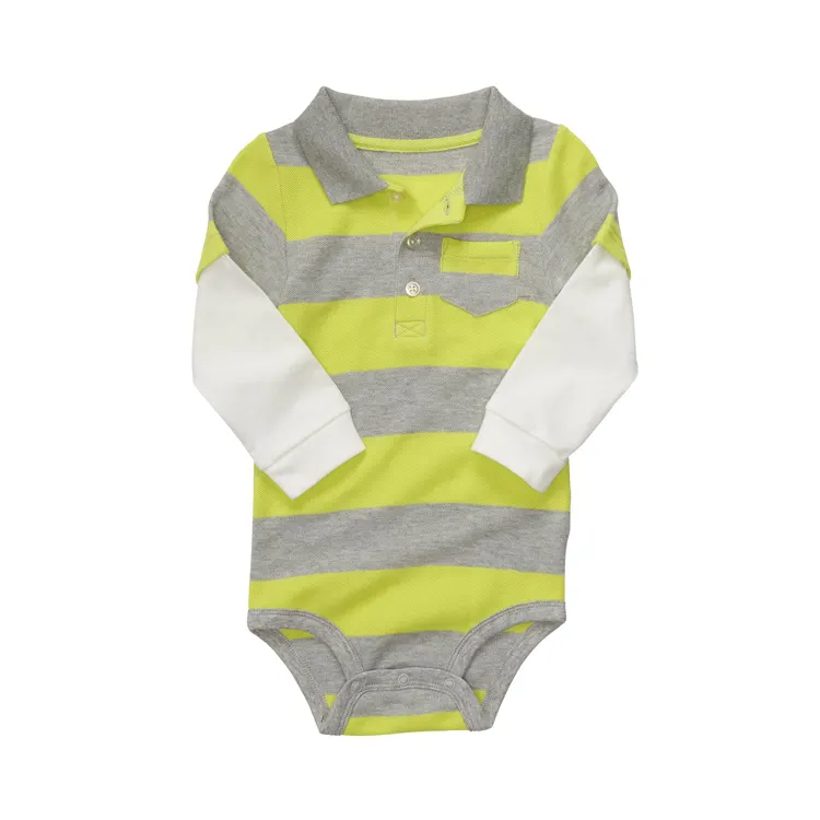 Baby Boys Long sleeve Bodysuits designs Custom design newborn Jumpsuits Romper made in India Baby Clothing