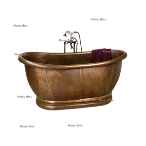 Bañera de cobre de la mejor calidad, tamaño y forma personalizados, bañera de baño para uso en el hogar y el baño del hotel - Product Image 4