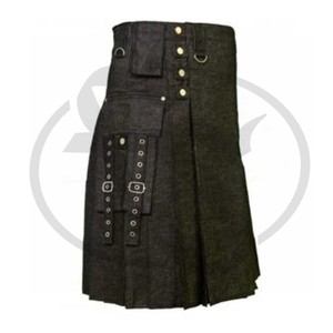 Venta al por Mayor moderno gótico de moda Denim Falda - Product Image 2