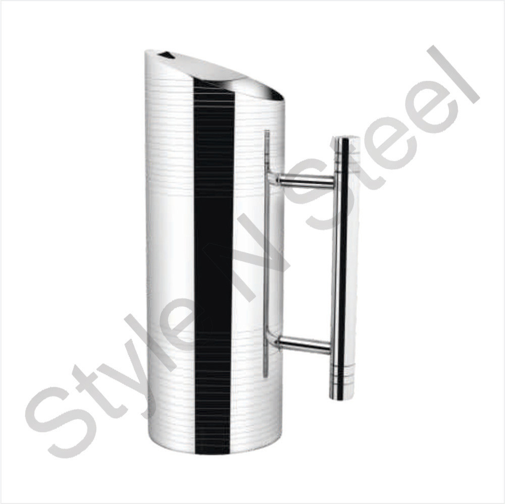 Carafe Eau Inox 2.2L - Pichet Cocktails Et Jus - Design Droit épuré
