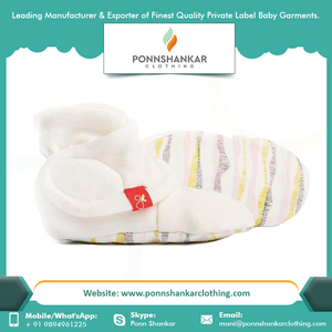 Baby Slippers Winter Sale 0-18 Months Custom Made Cotton Baby Fleece <b>Booties</b> - Product Image 6