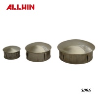 Embout de tube rond en aluminium 1 pouce, 1,5 pouce, 2 pouces, embout de poteau, bride de tuyau, main courante
