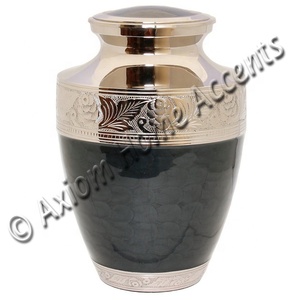 Axiom-urna de cremación de latón para adultos, esmalte Rosa clásico, urna de funeral chapada en níquel, acentos humanos para el hogar - Product Image 6