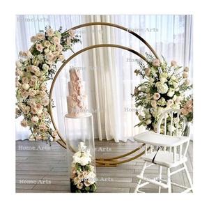 Fondo de Hierro de Doble Aro, Último Diseño, Tamaño Personalizado, para Decoración de Ceremonias de Boda - Product Image 1