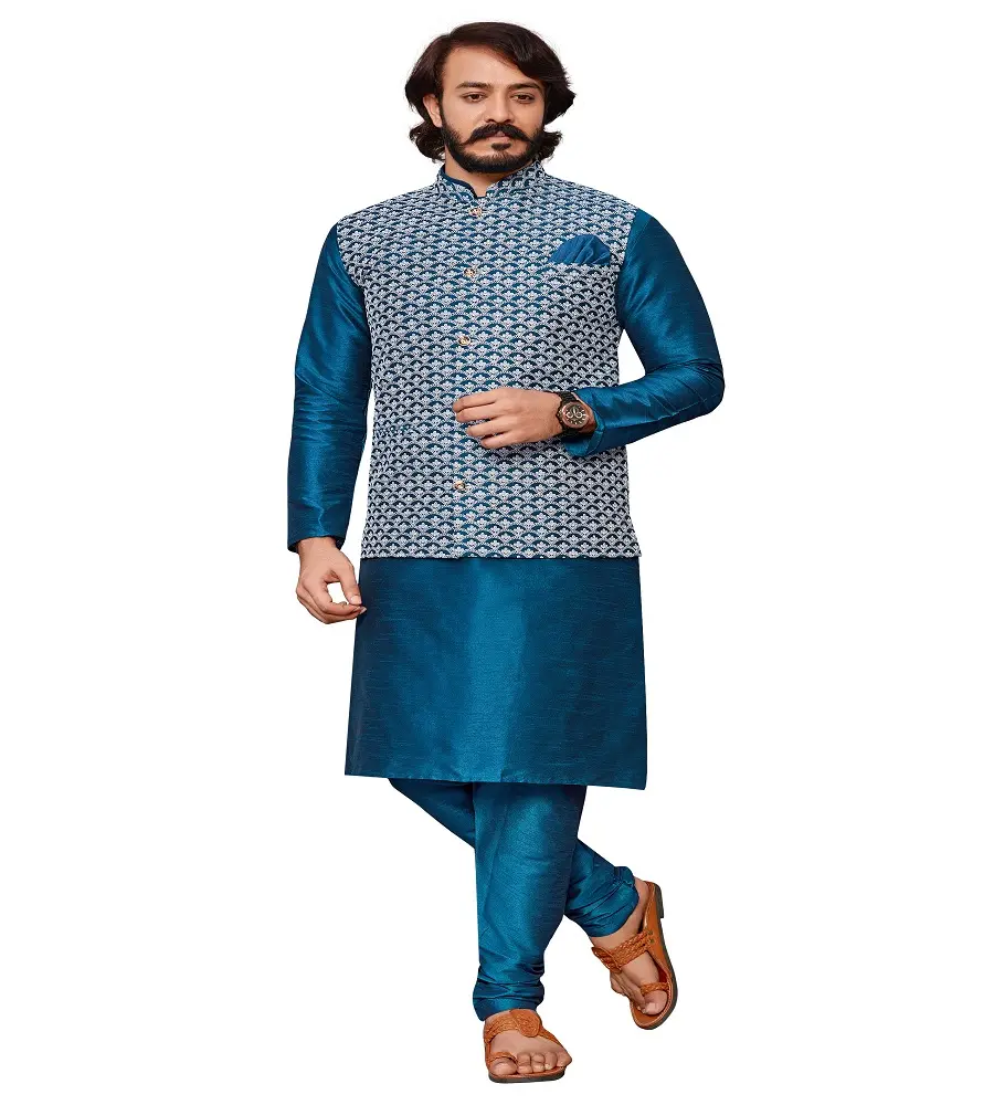 Fancy Latest Designer Party And Function Wear Traditional Mysore Silk Kurta Churidar Pajama Readymade Collection