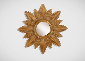 <b>Decorative</b> Modern Stainless <b>Leaf</b> Metal Frame Round Mirror Brushed Round <b>Wall</b> Mirror Best Quality <b>Decorative</b> Mirror for Room - Product Image 3