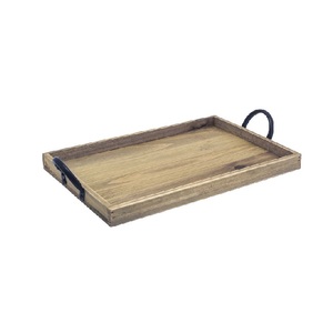 ถาดไม้เสิร์ฟของตกแต่งบ้านใช้ในบ้านดีไซน์แบบดั้งเดิมงานแฮนด์เมด - Product Image 1