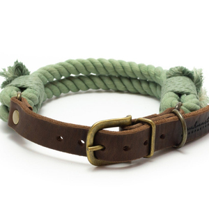 Rosée col "Basilic" pour chiens | Collier de Chien | Boho | Collier En Cuir - Product Image 1