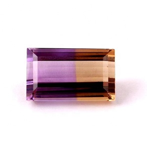 Ametrino facetado rectángulo forma suelta piedra preciosa cabujón hacer joyería anillo precio mayorista por pieza natural buena calidad - Product Image 1