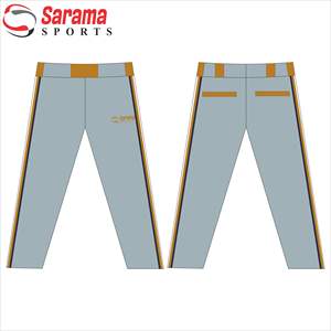 Pantalons de maillots de baseball Fast Pitch de vêtements de softball de sublimation sur mesure directs d'usine avec logo personnalisé, - Product Image 1